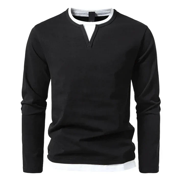 Alwin | Hochwertiges Langarmshirt aus gekämmter Baumwolle