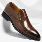 Matteo Leder Brogue Slipper