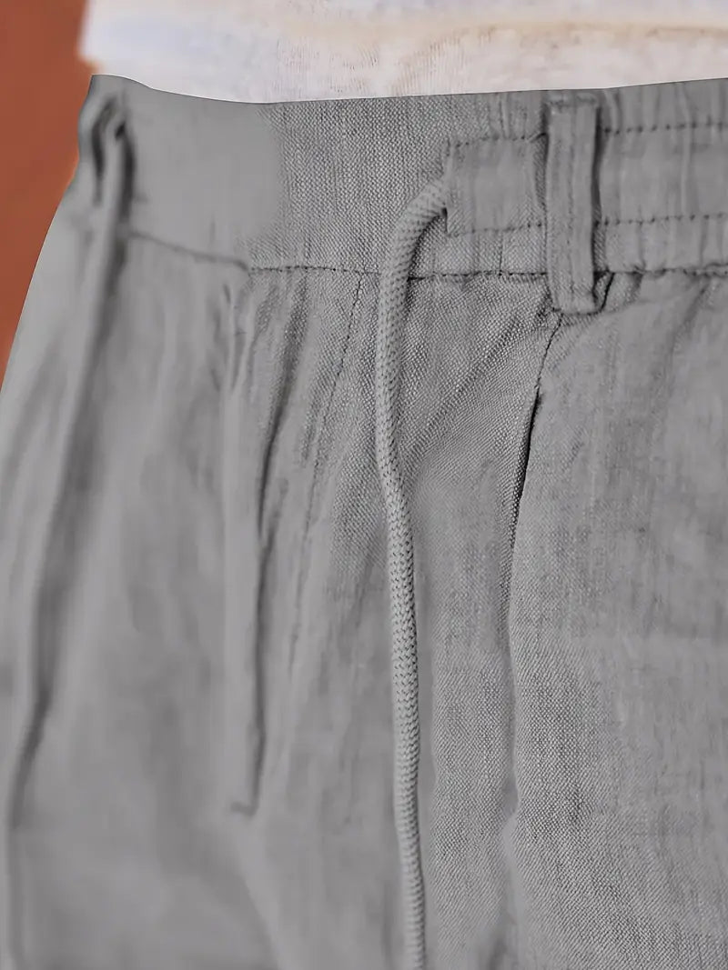NICHOLS | Oversized Linen Pants with Drawstring