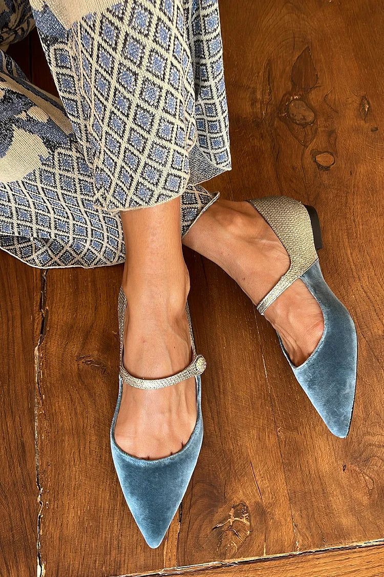 Spitzen-Schuhe mit Riegel