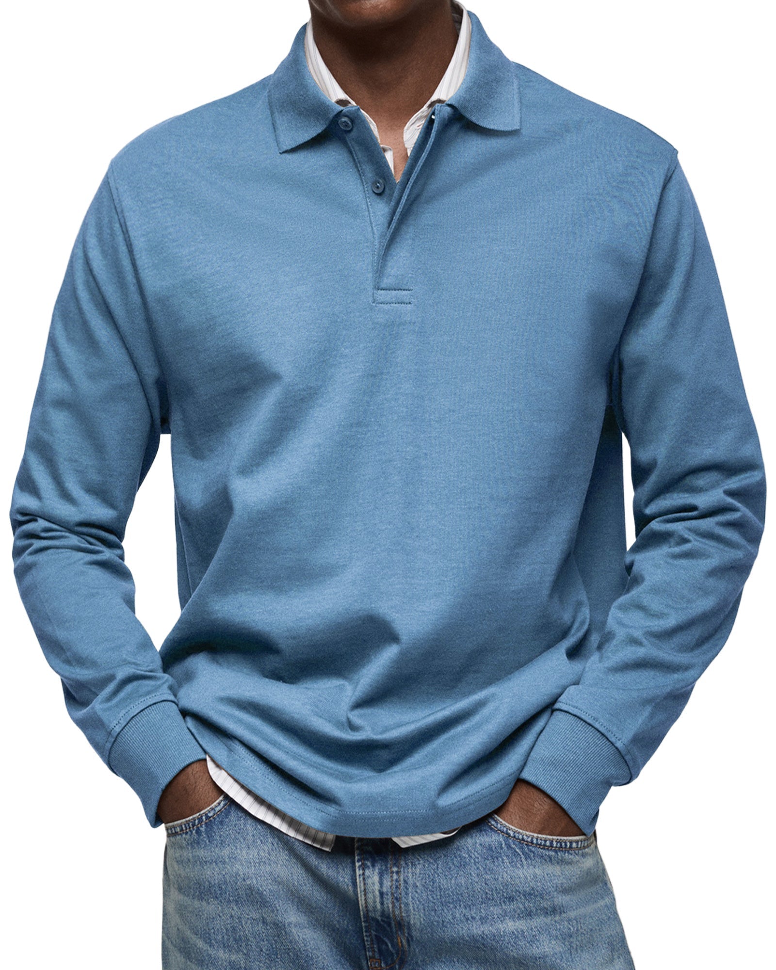 Julian | Luxe Polo mit langen Ärmeln