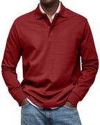 Felix | Luxus Langarm-Poloshirt