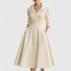 Rosalie | Elegantes Midikleid mit subtilem Glanz