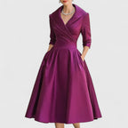 Rosalie | Elegantes Midikleid mit subtilem Glanz