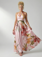 Amiel | Leichtes Maxi-Kleid mit floralem Design