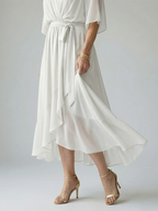 Elric | Leichtes Midikleid mit Drapierung