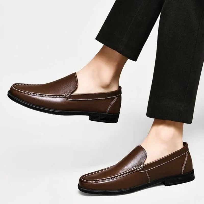 Pelle Italiana Echtes Leder Slipper