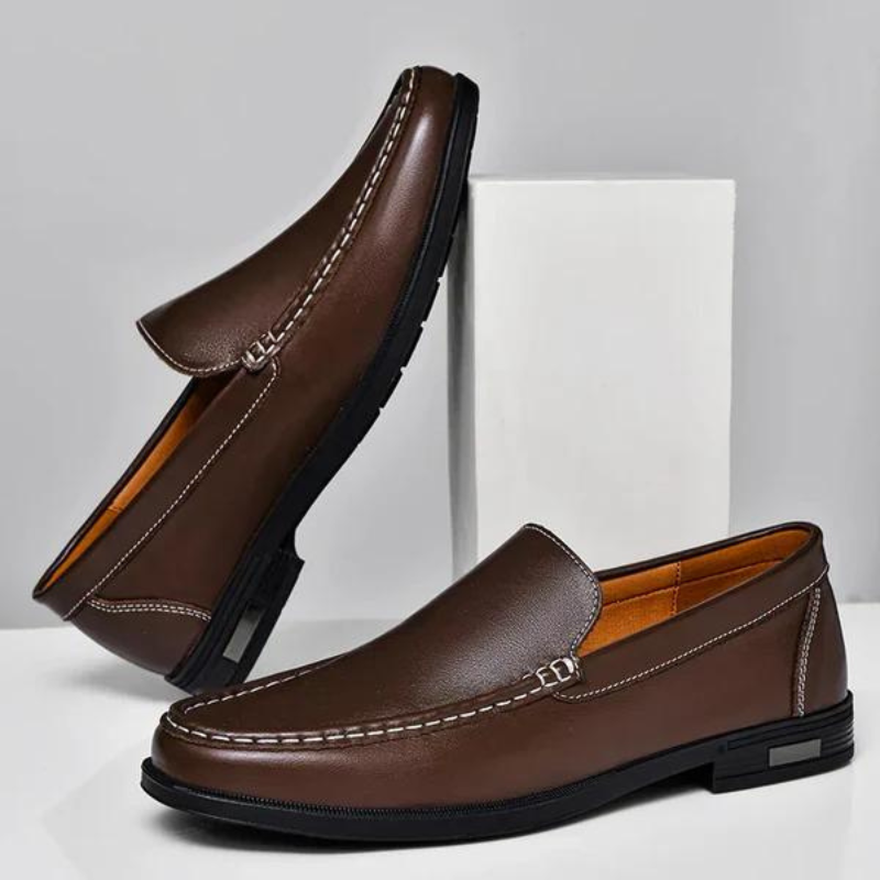Pelle Italiana Echtes Leder Slipper