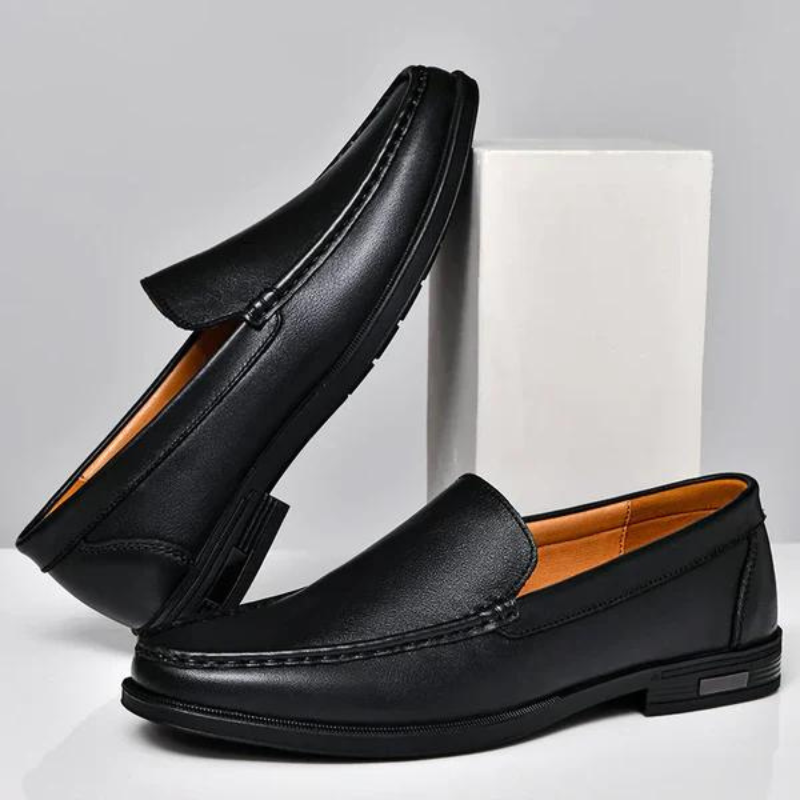 Pelle Italiana Echtes Leder Slipper