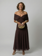 Calen | Off-Shoulder Flowing Midi Dress