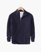 Lukas | Klassischer Strickpullover mit Half-Zip