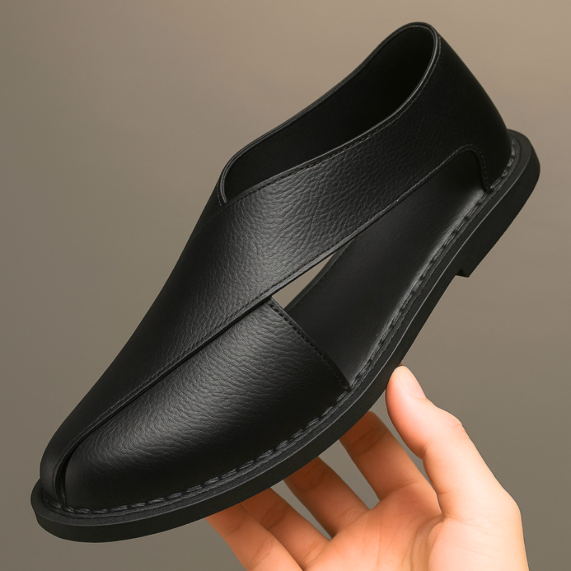 Lusso Italiana Echtes Leder Sandalen
