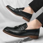 Veneto Leder Quasten Slipper