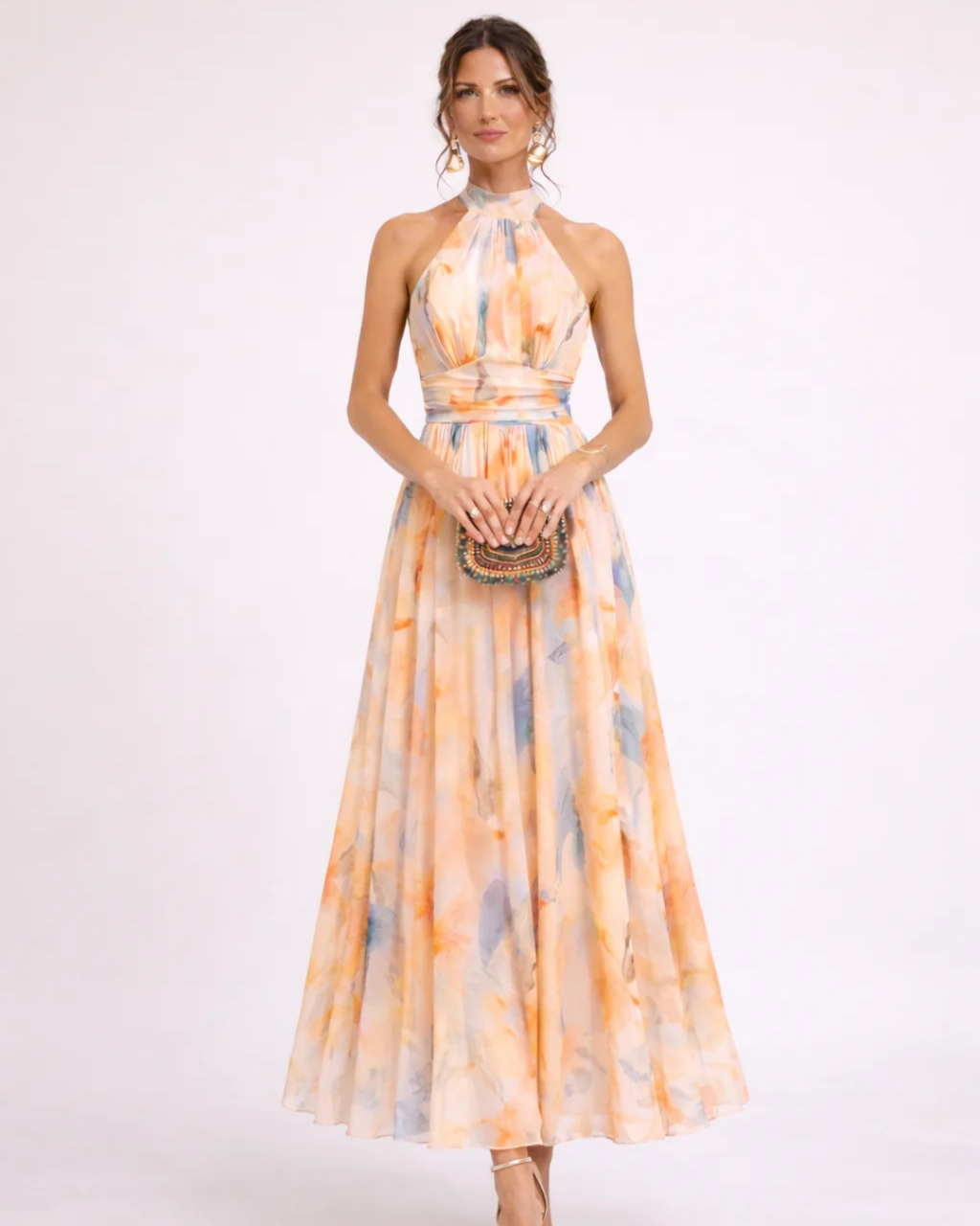 Veuger Modehous |  Neckholder Maxikleid