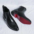 Giovanni Echtes Leder Chelsea-Stiefel