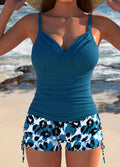 Gabby | Ripp-Tankini mit gemusterten Shorts