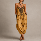 Astrid – Bestickter Boho-Overall