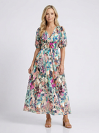 EULALIE | Blumen-Midi-Kleid