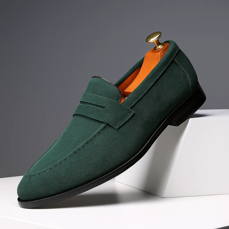 Marco Wildleder Penny Loafers