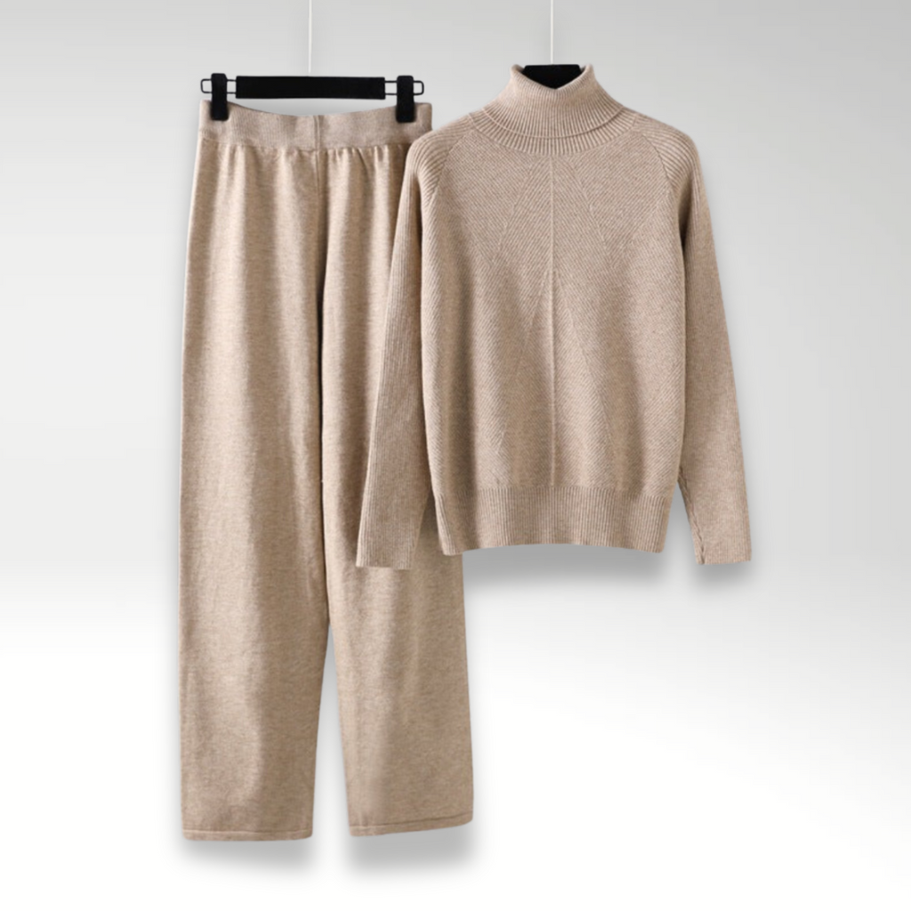 Leah | Zwei-Teile Lounge-Set aus Kabelstrick