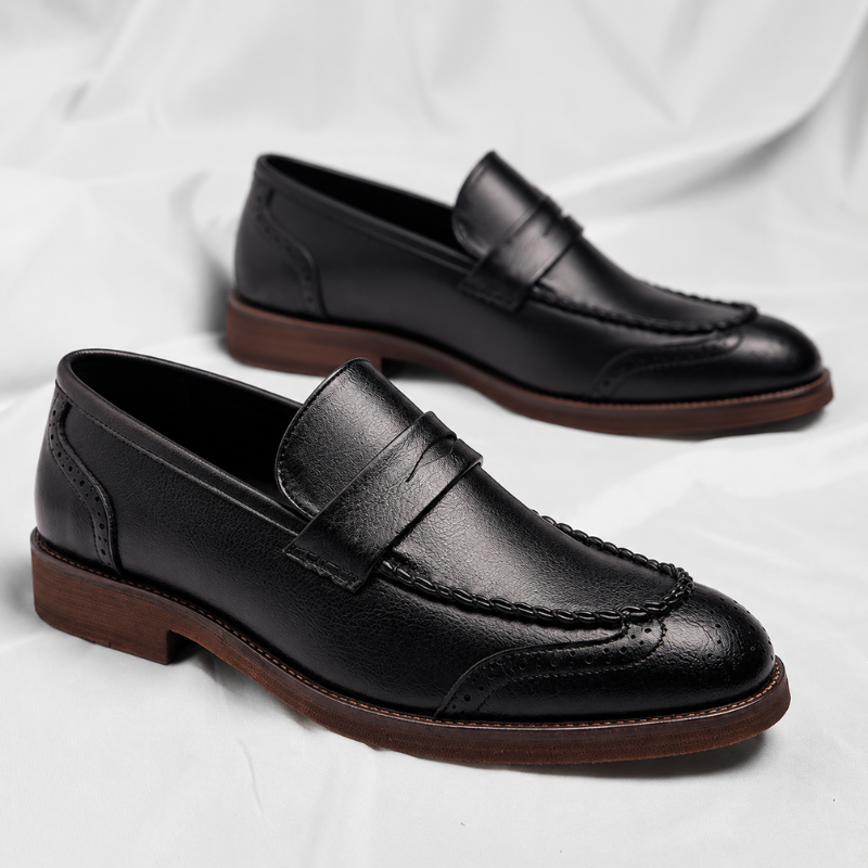 Santino Leder Penny Loafers