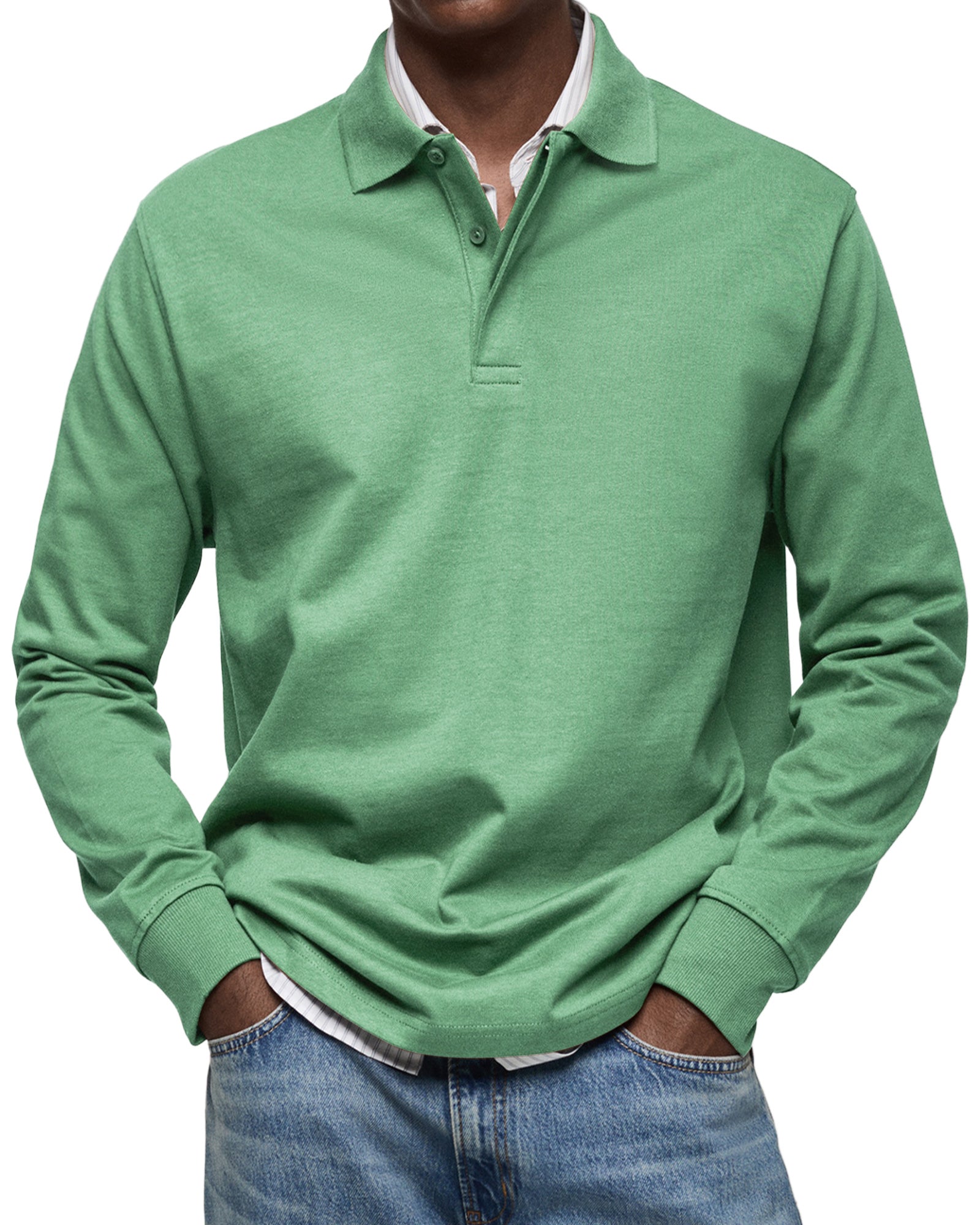 Julian | Luxe Polo mit langen Ärmeln