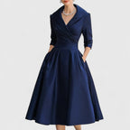 Rosalie | Elegantes Midikleid mit subtilem Glanz