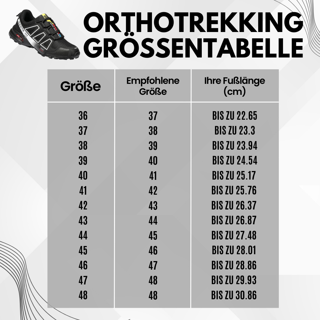 OrthoTrekking | Ergonomischer Trekking- und Wanderschuh für schmerzlindernenden Komfort