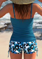 Gabby | Ripp-Tankini mit gemusterten Shorts
