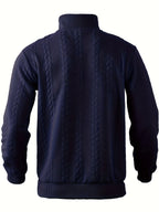Roman | Eleganter Vintage-Pullover mit Reißverschluss