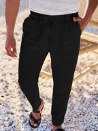NICHOLS | Oversized Linen Pants with Drawstring