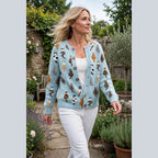 Allison | Cardigan mit Katzenmuster