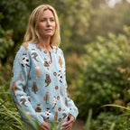 Allison | Cardigan mit Katzenmuster