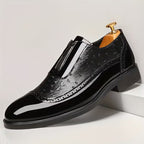 Oxford-Ostrichleder-Schuhe