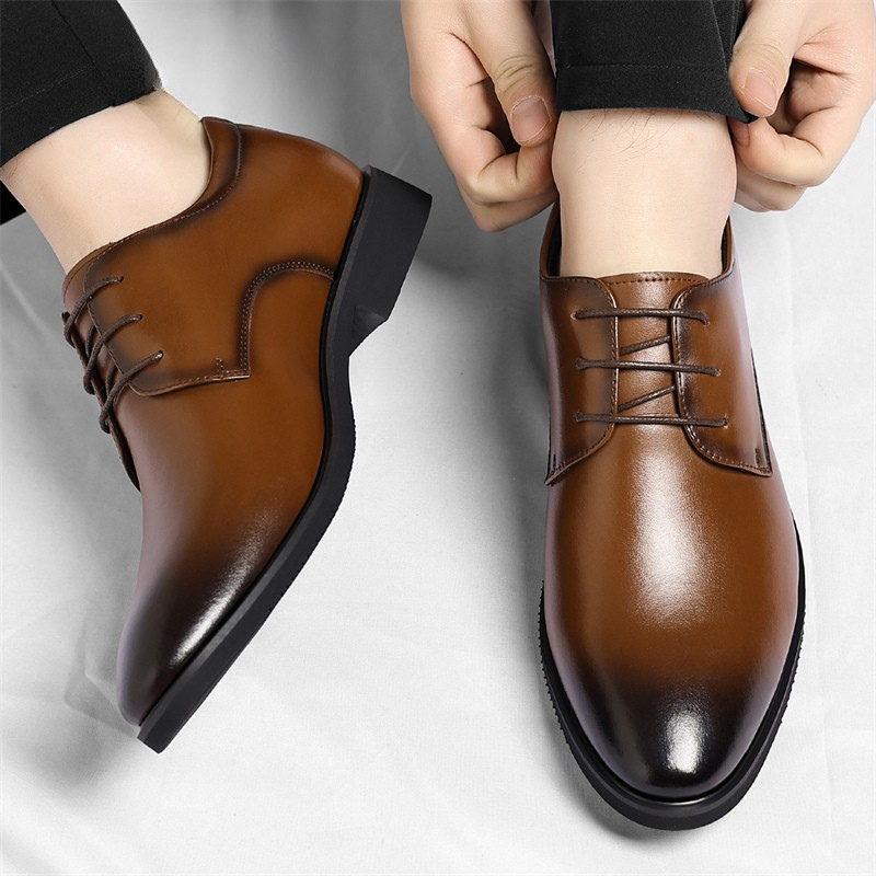 Monte Leder Schnürschuhe
