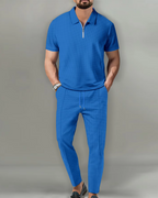 Sandro | Premium Zip Polo Set