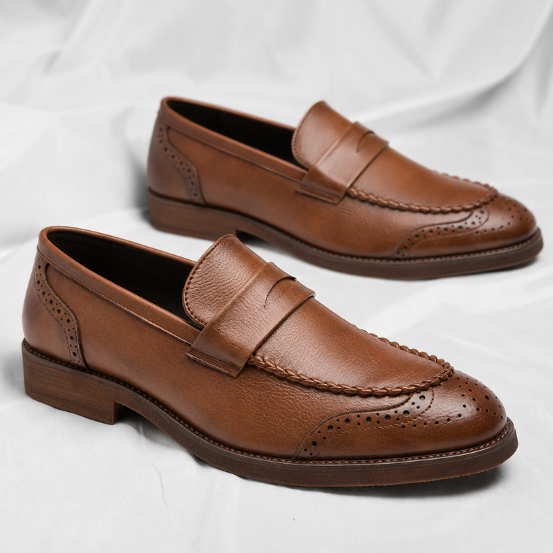 Santino Leder Penny Loafers