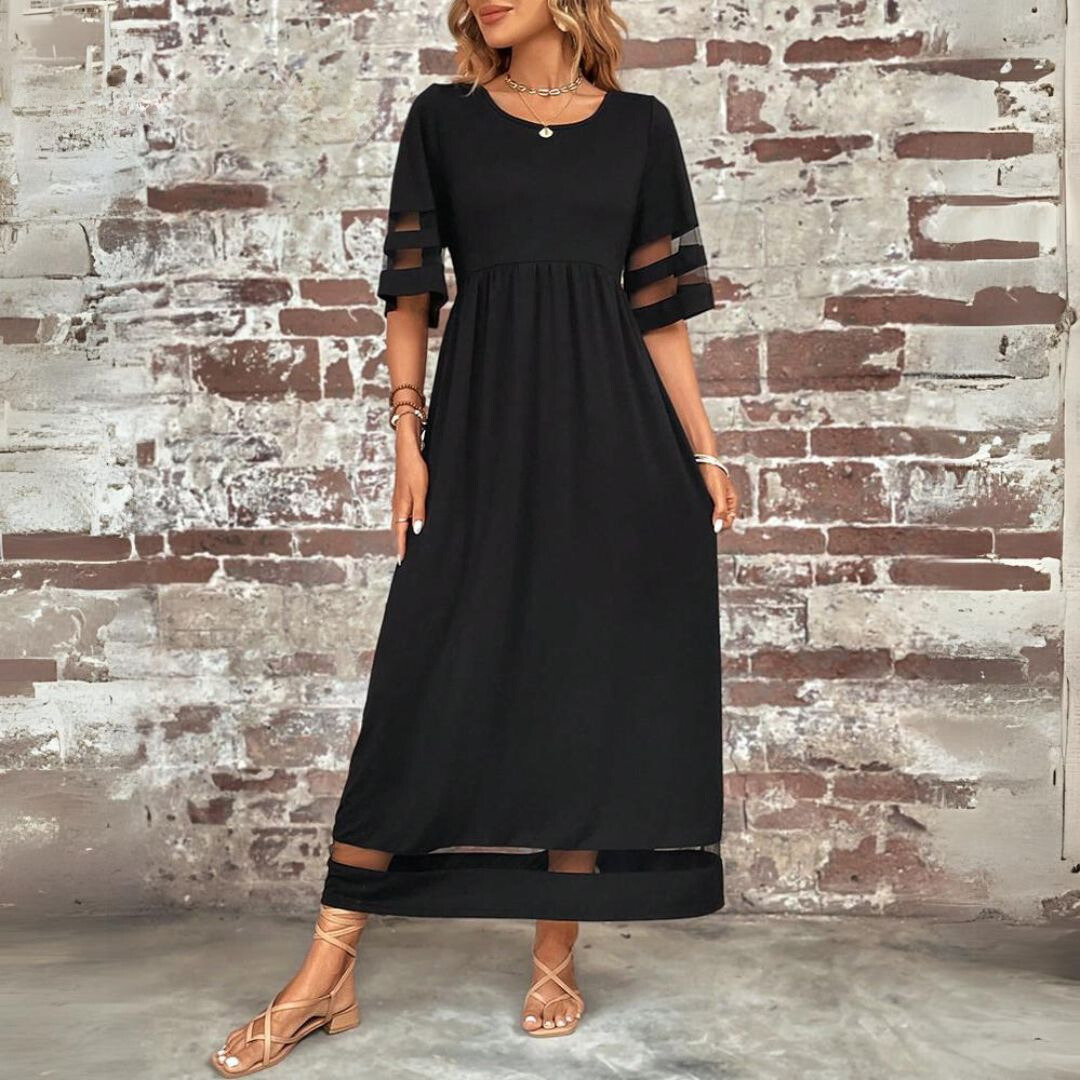 Aubrey™ – Figurbetonendes Midi-Kleid mit Bauchbedeckung" 

Rewritten: "Aubrey™ – Midi-Kleid mit figurbetonendem Schnitt und Bauchbedeckung
