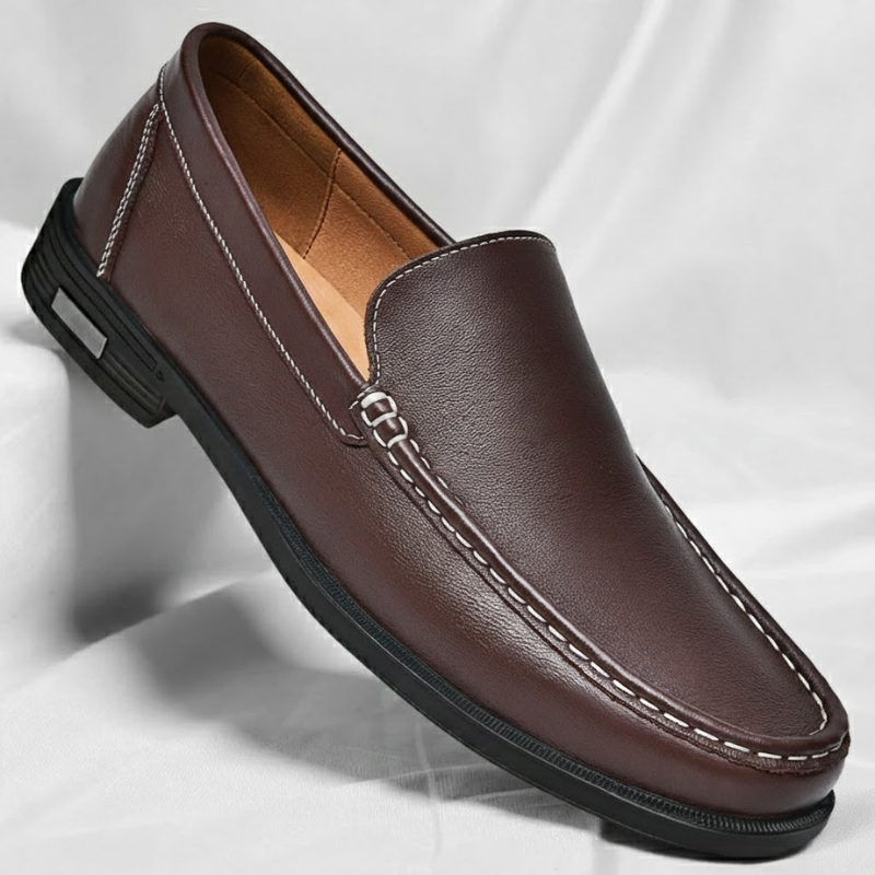 Pelle Italiana Echtes Leder Slipper