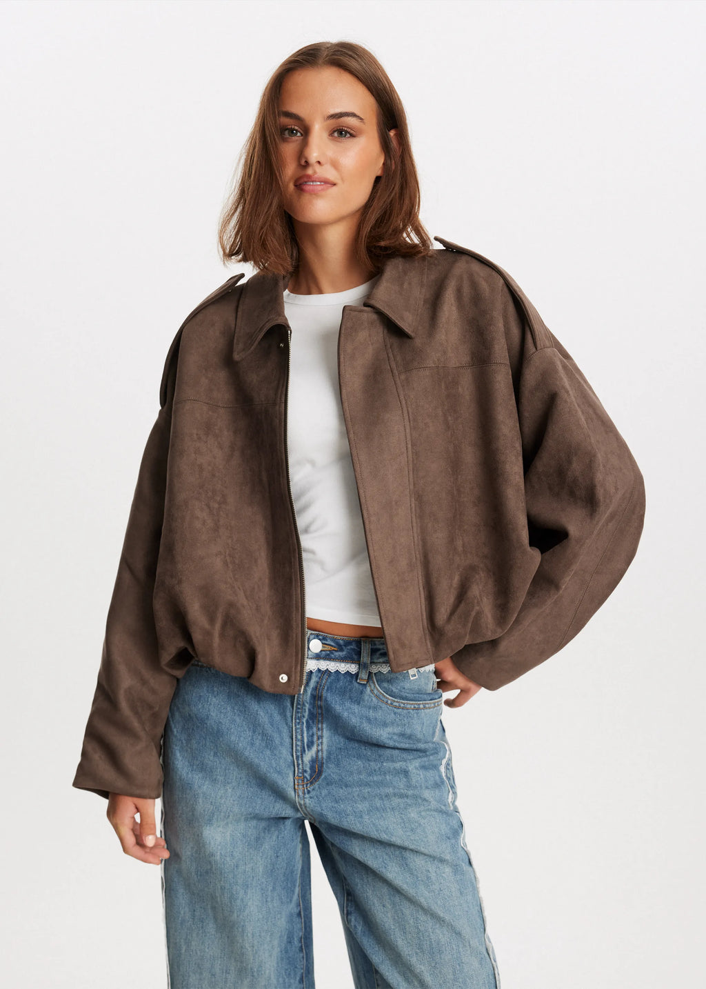VEUGER MODEHOUS™ | Wildleder-Look Jacke
