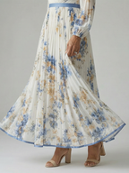 Rielle | Plissierter Wickel-Midikleid