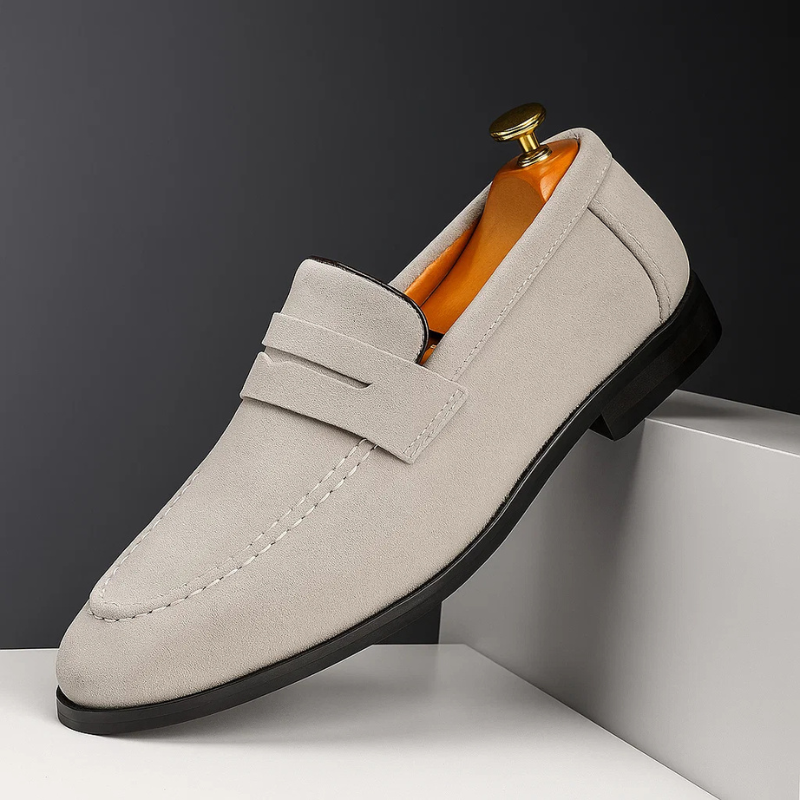 Marco Wildleder Penny Loafers