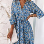 Sunna - Stilvolles Blumenmuster-Kleid