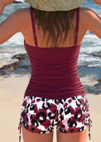 Gabby | Ripp-Tankini mit gemusterten Shorts