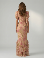Vianne | Elegantes Maxikleid mit Hochkragen