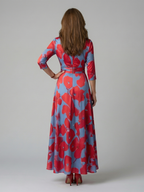Celine | Midi Dress with Cross-Wrap Neckline