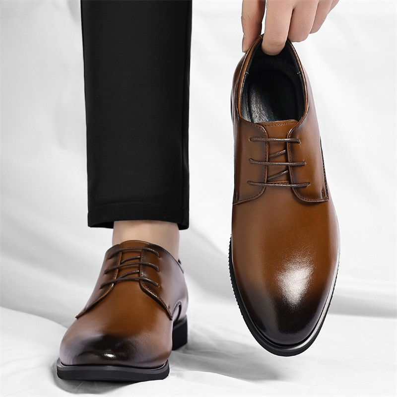 Monte Leder Schnürschuhe