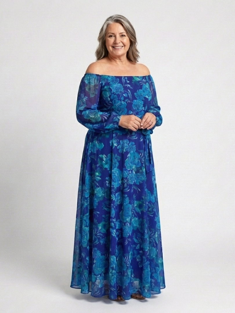 Aspen | Off-Shoulder Floral Dress