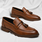 Veneto Leder Quasten Slipper