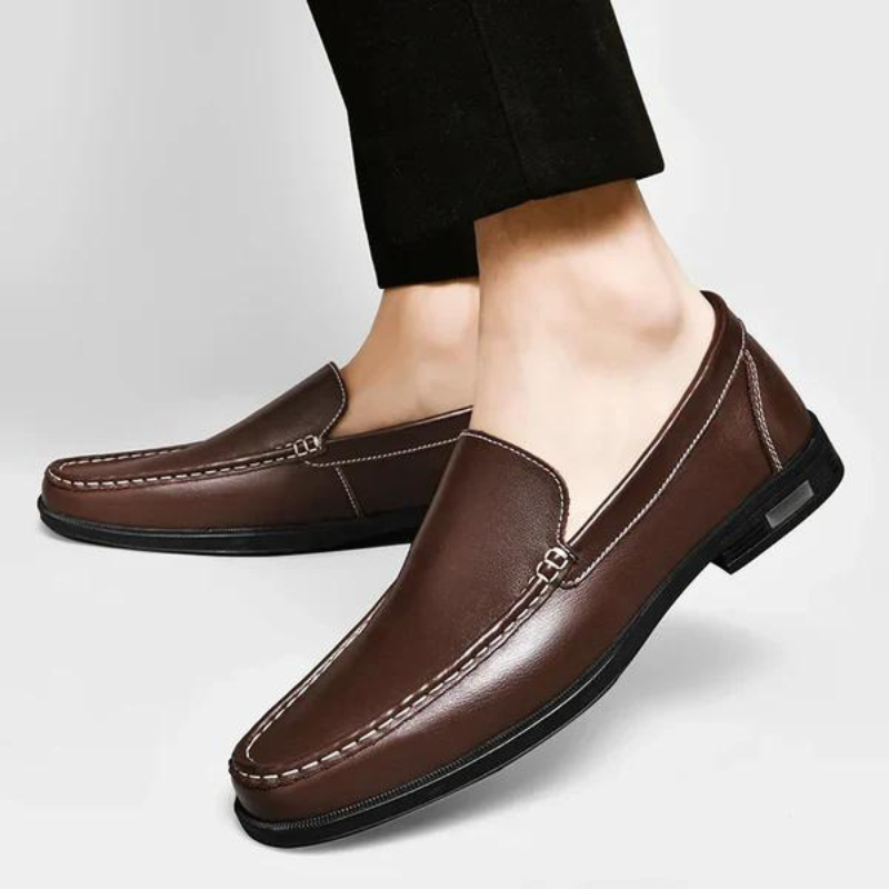Pelle Italiana Echtes Leder Slipper